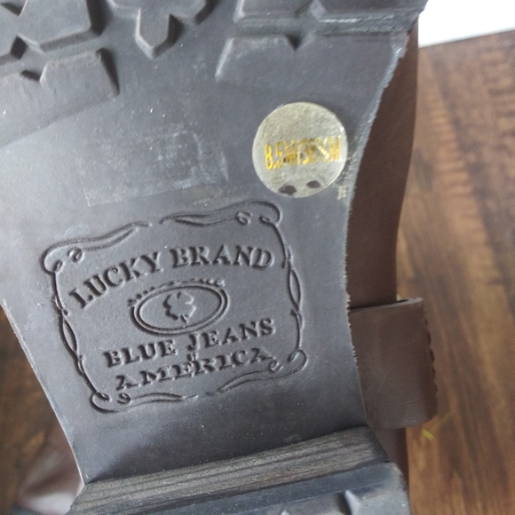 Lucky Brand womens tall brown faux fur boots 8.5 - Picture 9 of 9